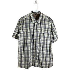 Eddie Bauer Men’s  Plaid Button Down Shirt Short Sleeve